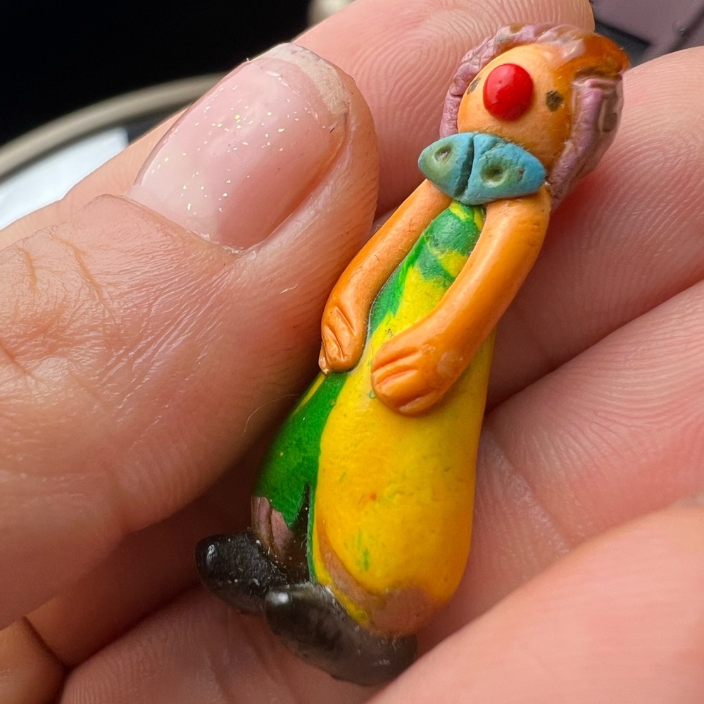 Vintage 1950s Novelty Lady Charm | Mid-Century Kitsch Figurine Pendant